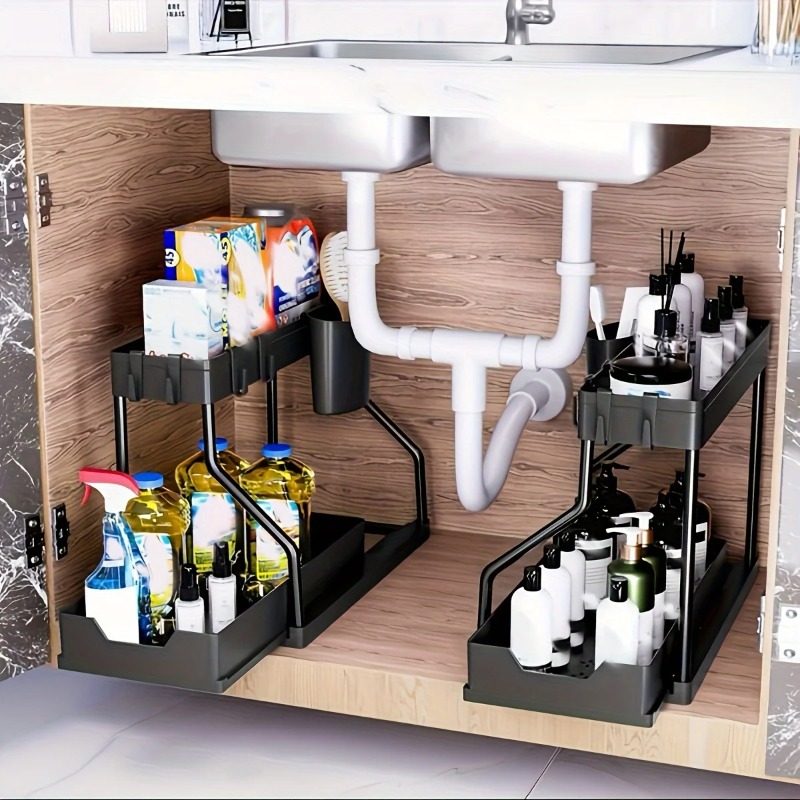 Interior Design Apartment - Kitchen Pull-out Shelf Cabinet Lower Sink