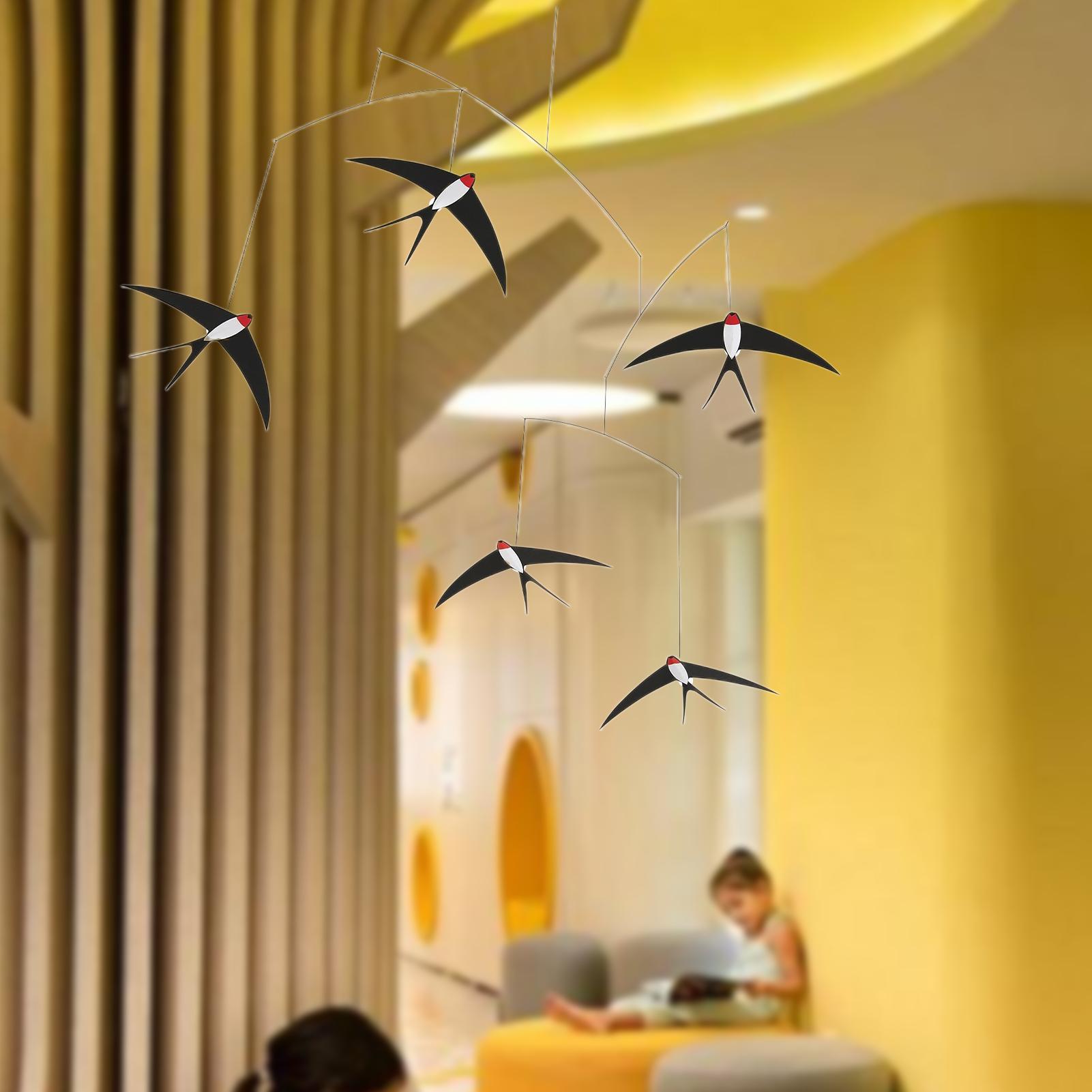 Interior Design Apartment - Danish Swallow Air Balance Pendant Silent