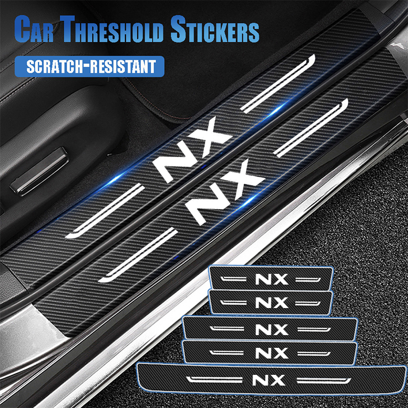 Interior Design Logo - Carbon Fiber Car Door Sill Scuff