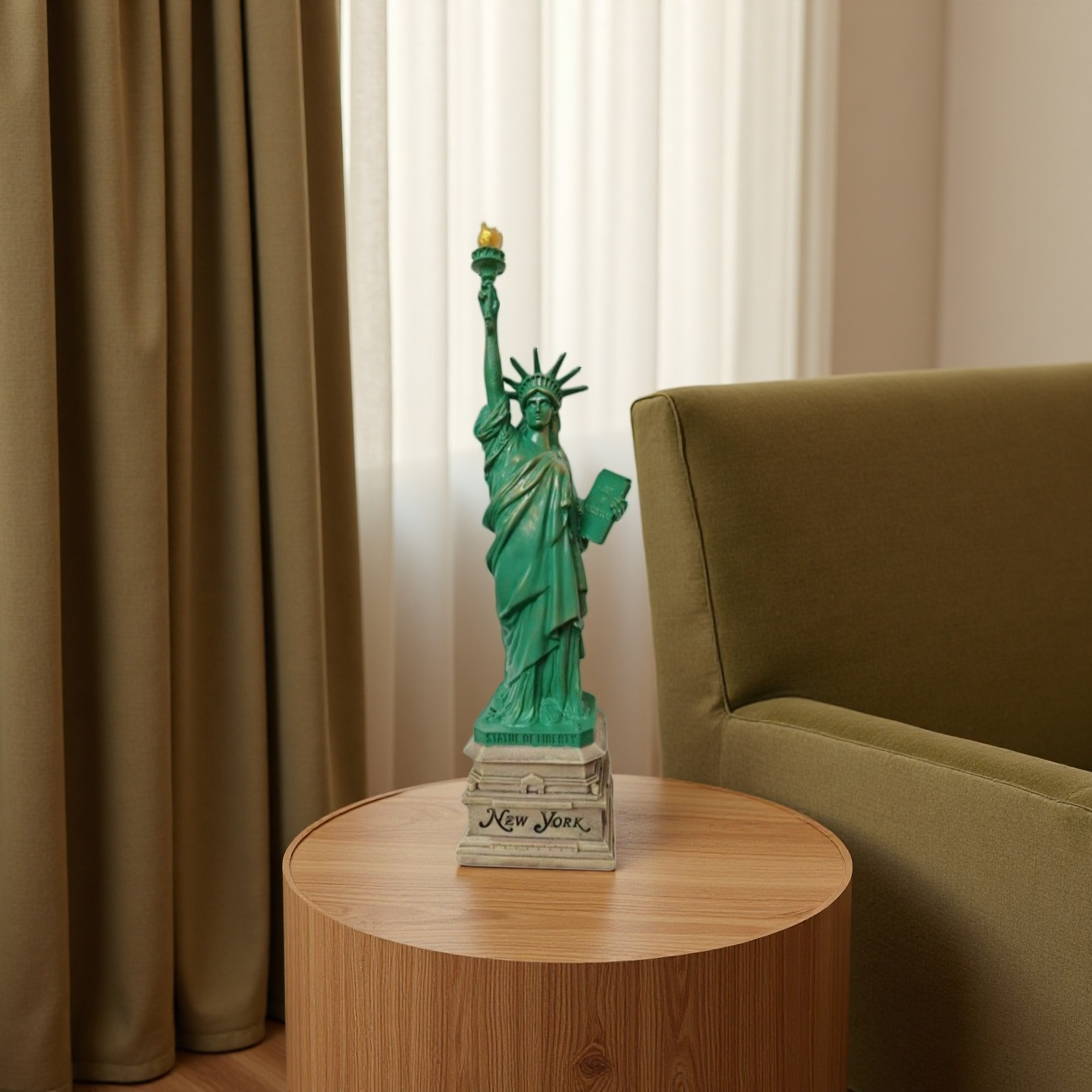 Interior Design Apartment - Statue of Liberty resin Statue Desk