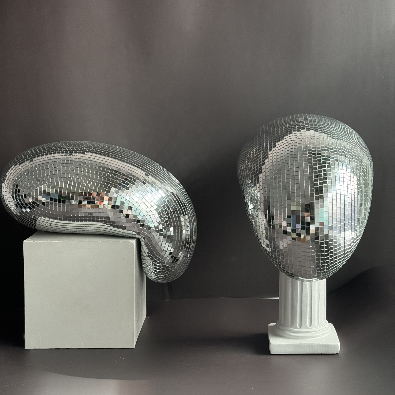 28cm Melted Disco Ball Mirror  - Interior Design Modern ulasan dan harga