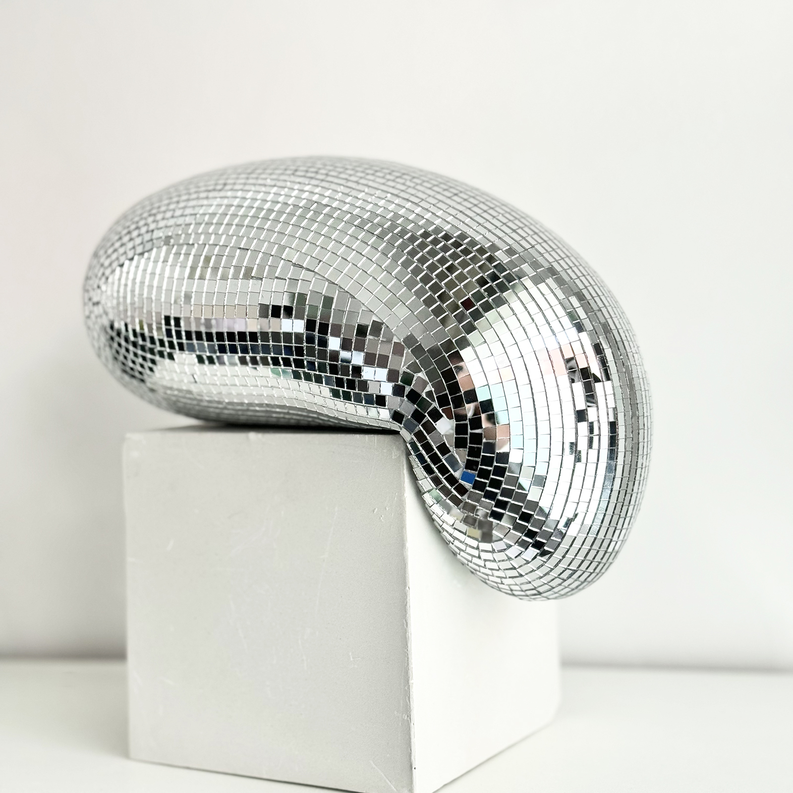28cm Melted Disco Ball Mirror  - Interior Design Modern ulasan dan harga