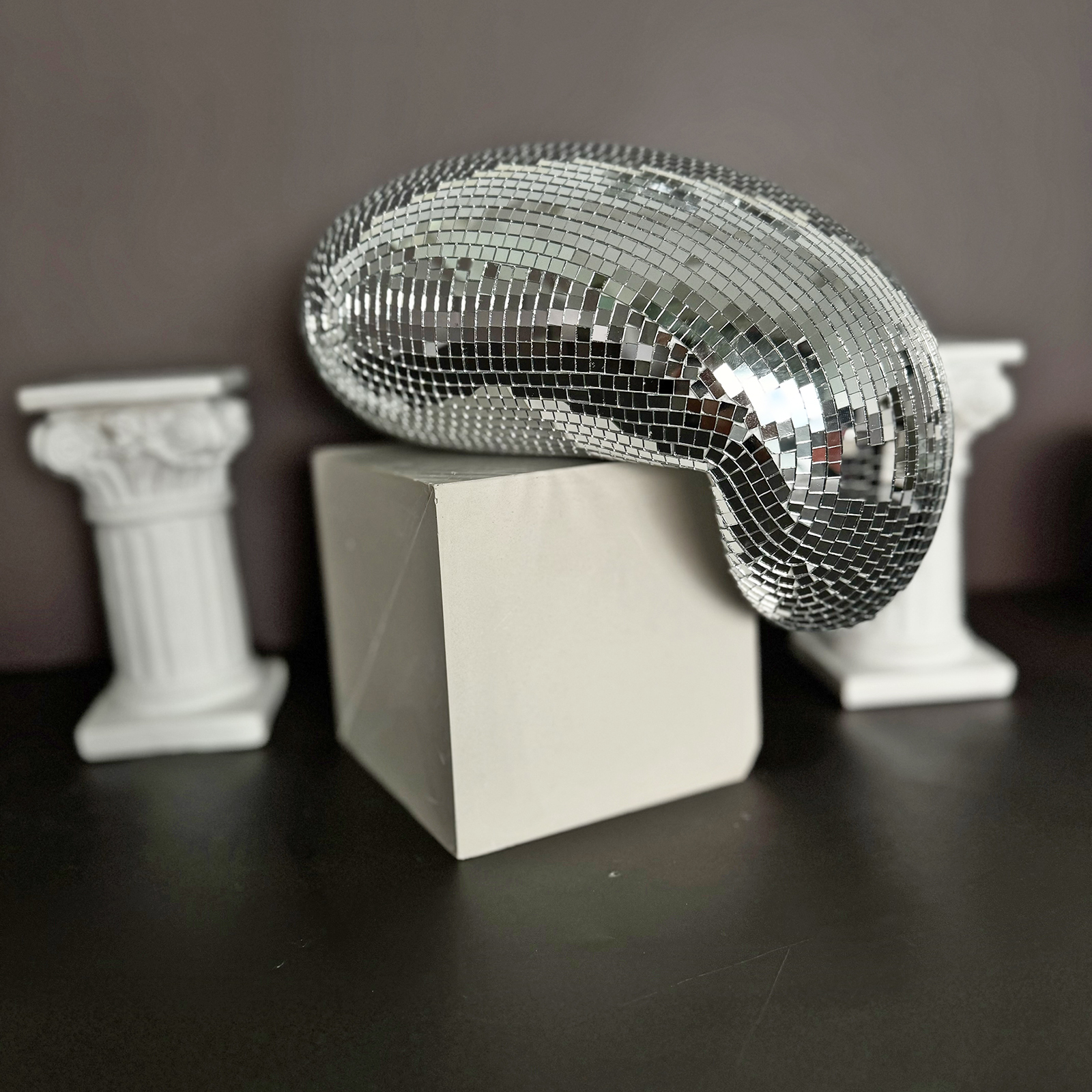 28cm Melted Disco Ball Mirror  - Interior Design Modern ulasan dan harga