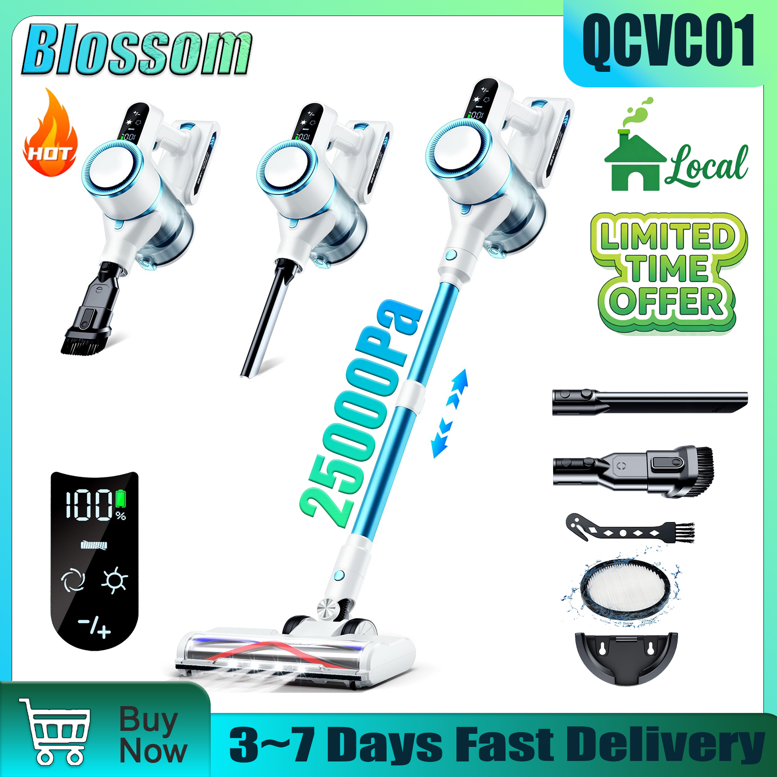 Blossom QCVC01 Wireless Vacuum - Interior Design Living Room And Kitchen ulasan dan harga