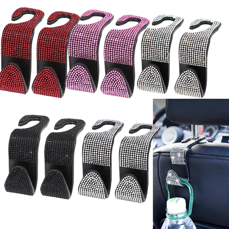 2 Rhinestone Car Seat Back Hoo - Interior Design Texture ulasan dan harga