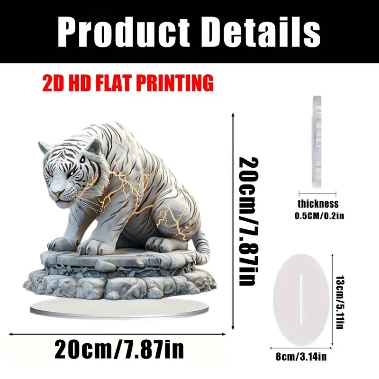 Two Tigers Statue,2D Flat Anim - Interior Design Office ulasan dan harga