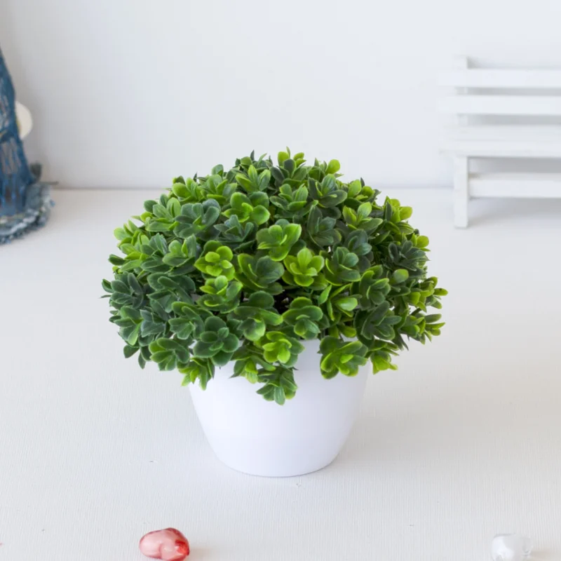 1pcs Green Plant Potted Plant  - Interior Design Office ulasan dan harga