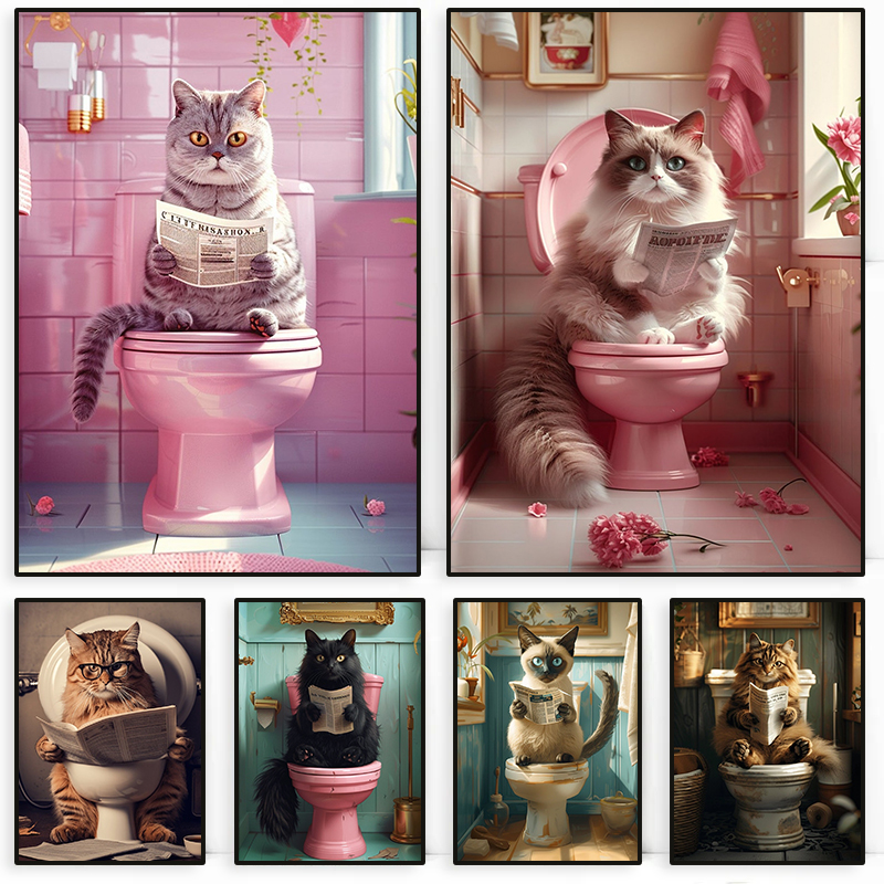 Animal on The Toilet and Readi - Interior Design Sketch ulasan dan harga