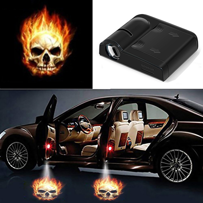 1pcs Car Door Logo Light Welco - Interior Design Logo ulasan dan harga