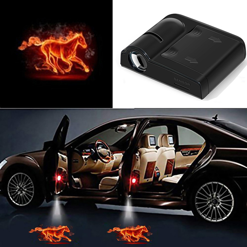 1pcs Car Door Logo Light Welco - Interior Design Logo ulasan dan harga
