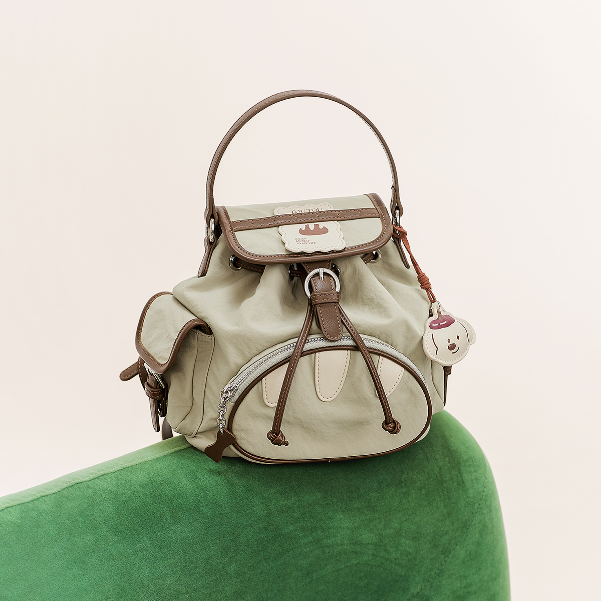 TOUTOU Nylon Backpack for Girl - Interior Design Women ulasan dan harga
