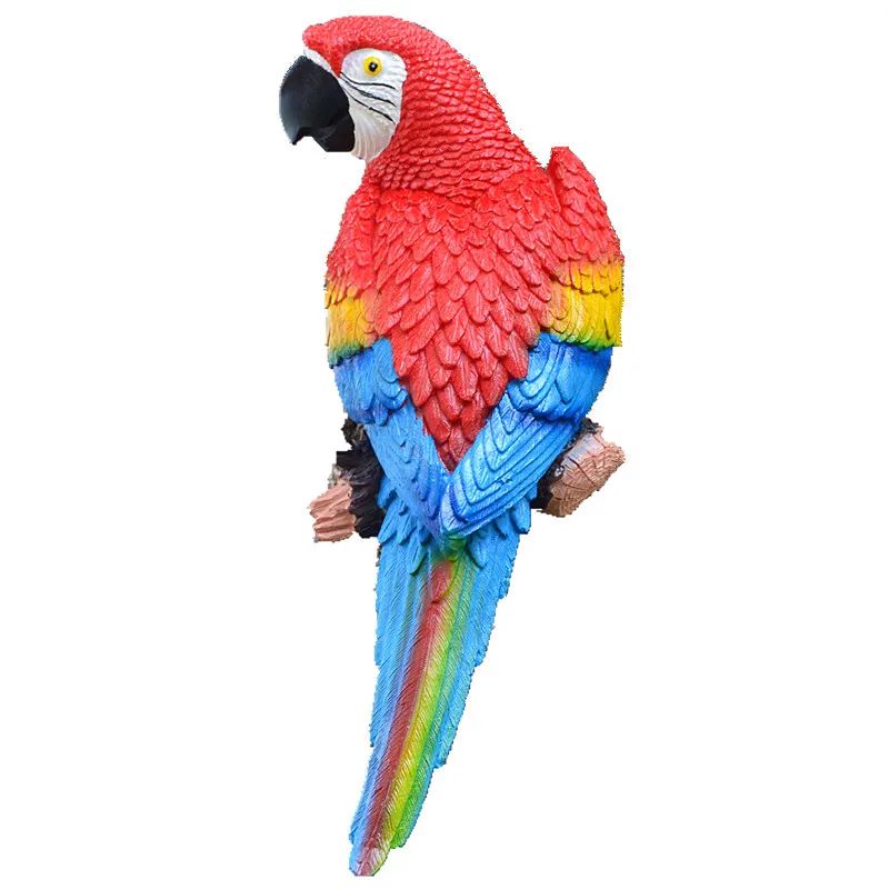 Resin Parrot Statue Wall Mount - Interior Design Office ulasan dan harga