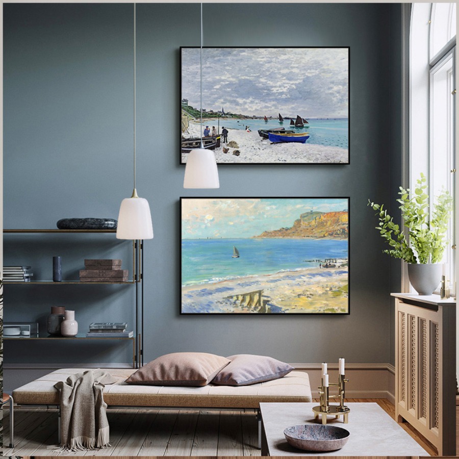 Claude Monet Abstract Retro Im - Interior Design Sketch ulasan dan harga