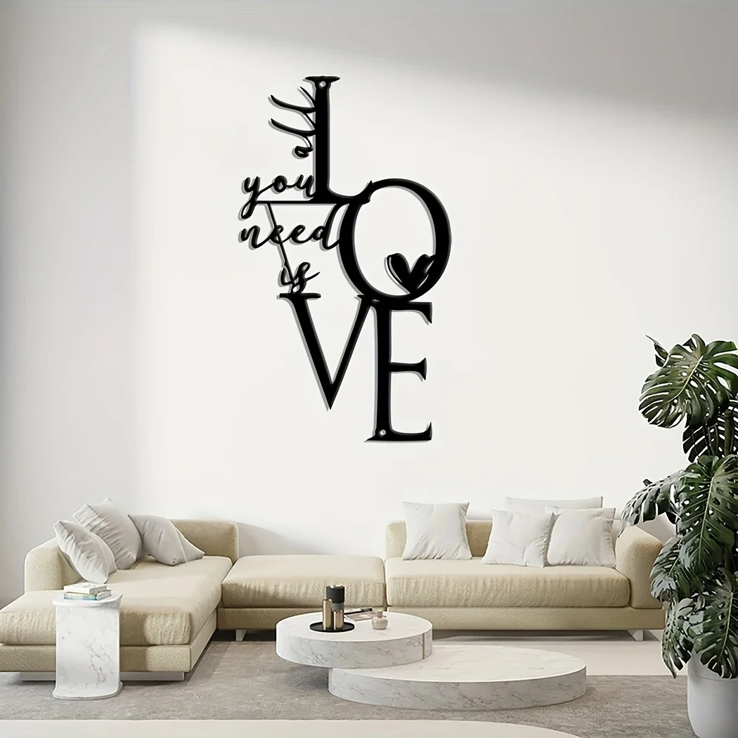 HelloYoung 1pc Metal Wall Hang - Interior Design Modern ulasan dan harga