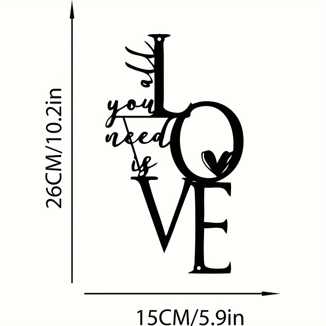 HelloYoung 1pc Metal Wall Hang - Interior Design Modern ulasan dan harga