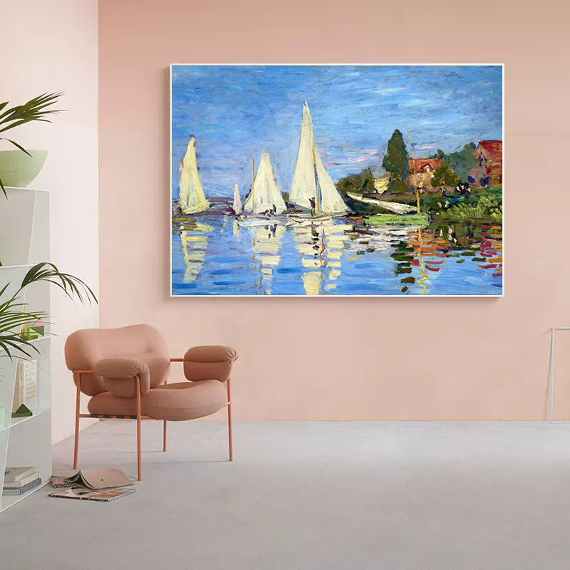 Abstract Claude Monet Garden N - Interior Design Sketch ulasan dan harga