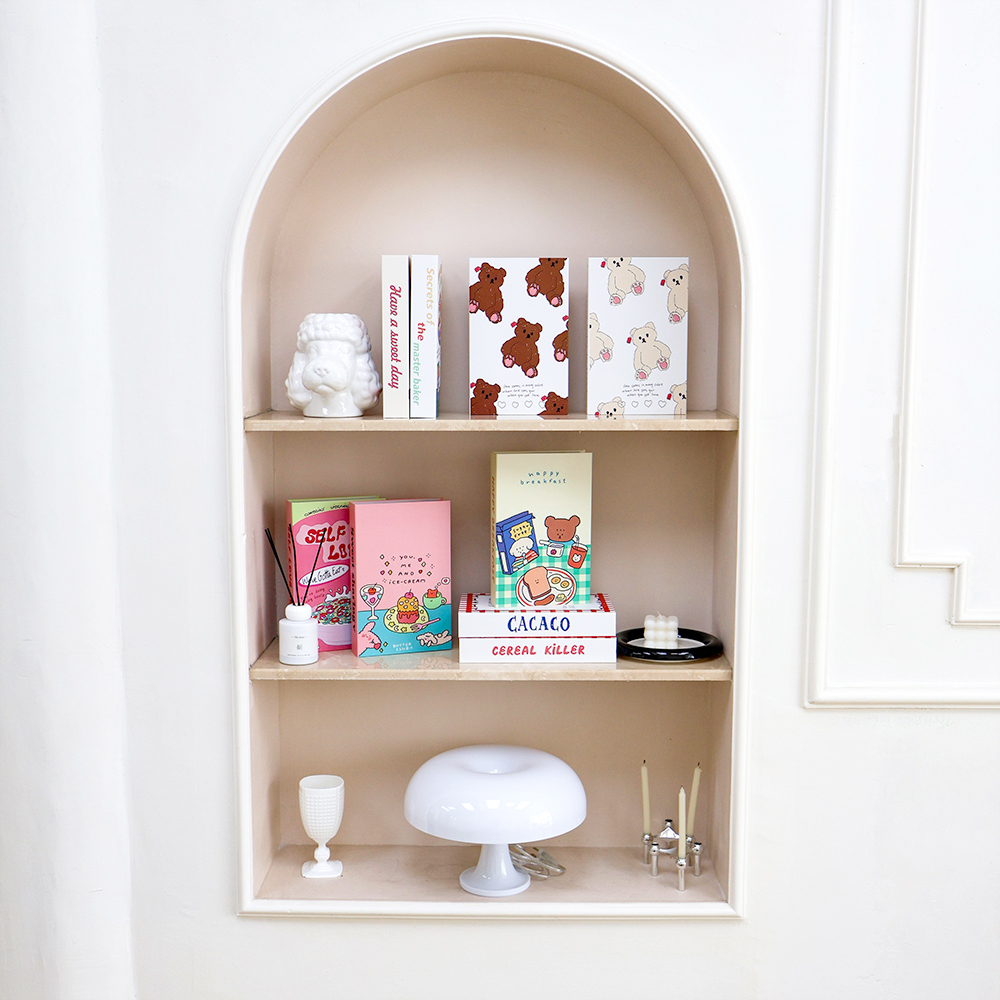 Cute Cream Food Style Decorati - Interior Design Book ulasan dan harga