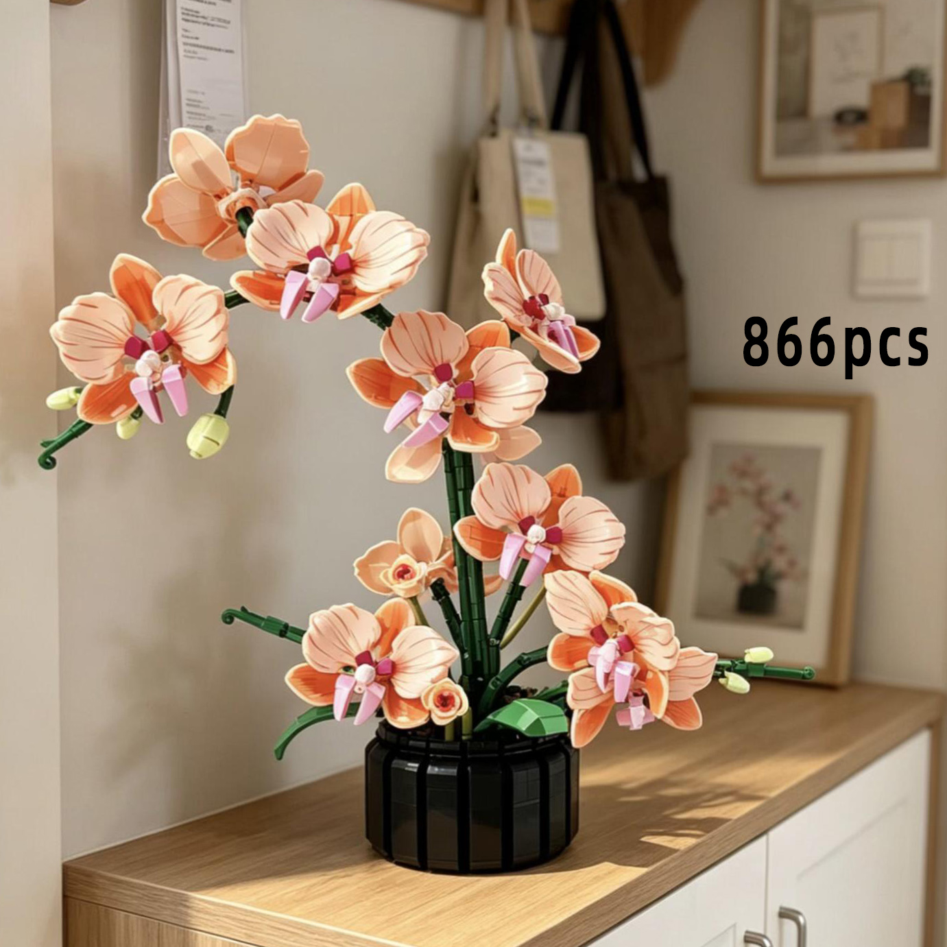 Orange Phalaenopsis Orchid Bui - Interior Design Office ulasan dan harga