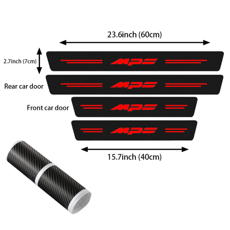Car Door Sill Protective Stick - Interior Design Logo ulasan dan harga