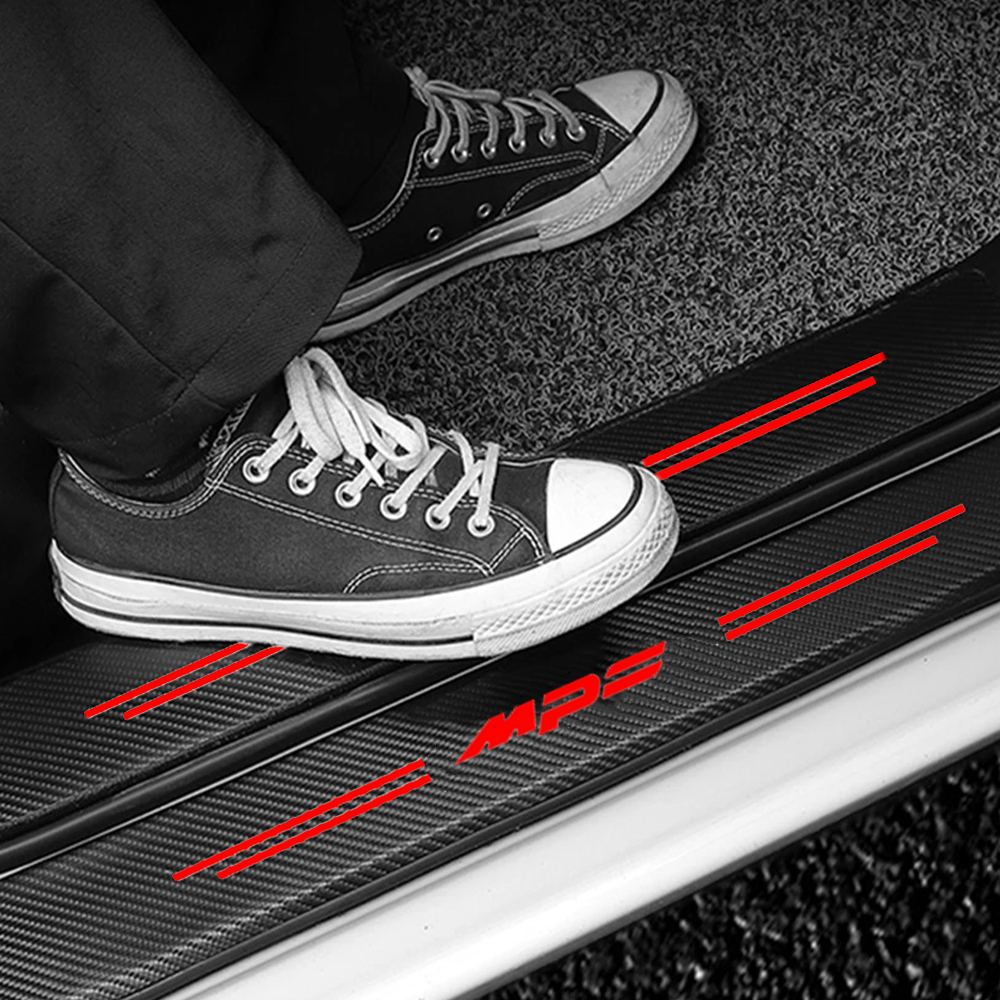 Car Door Sill Protective Stick - Interior Design Logo ulasan dan harga