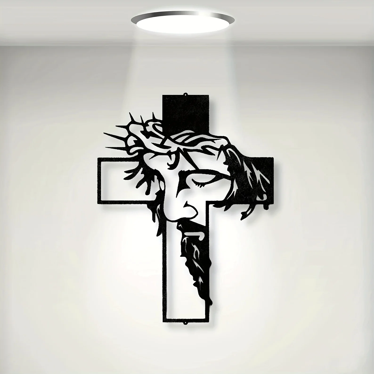 1set Metal Cross Sign Wall Art - Interior Design Modern ulasan dan harga