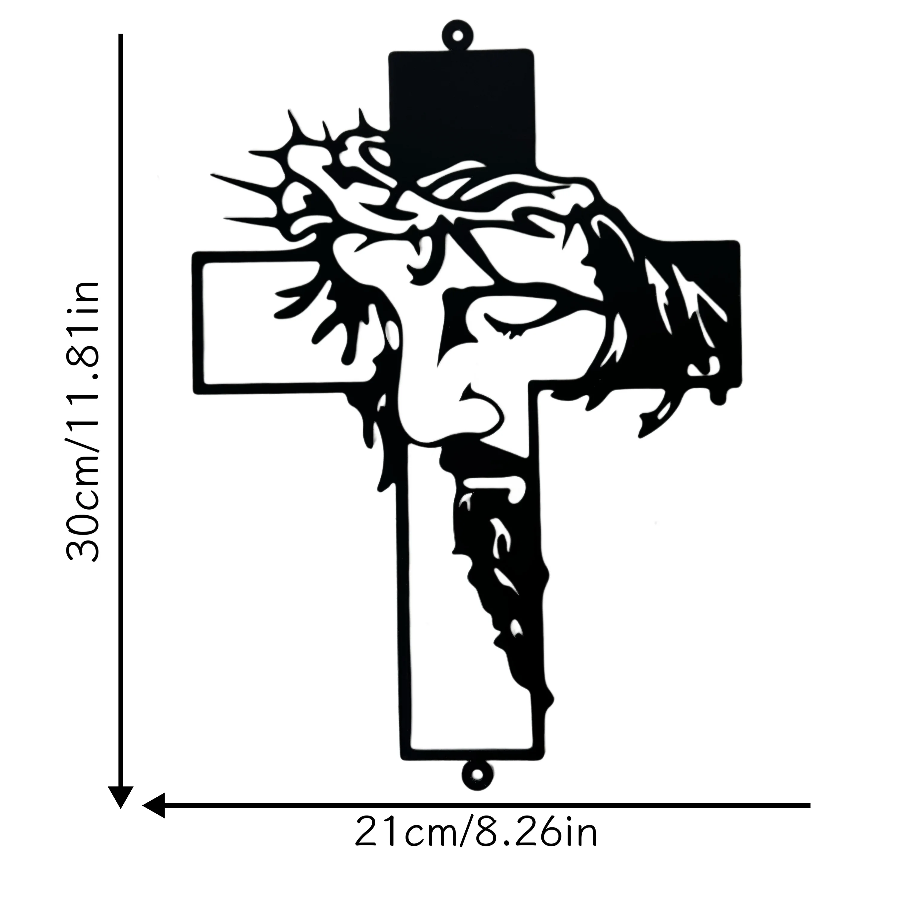 1set Metal Cross Sign Wall Art - Interior Design Modern ulasan dan harga