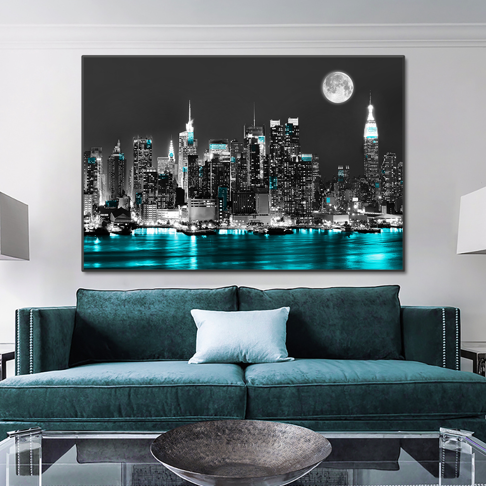 New York Urban Skyline Landsca - Interior Design Sketch ulasan dan harga