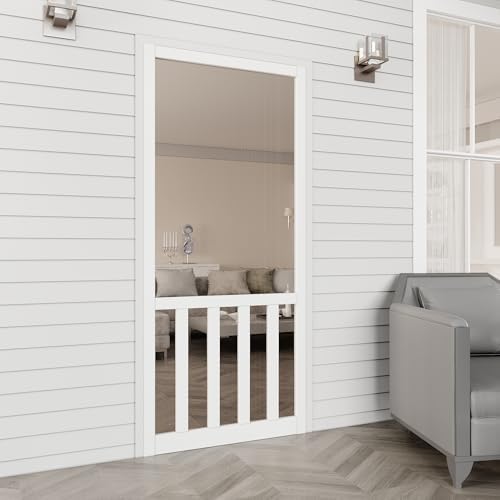36x80 White Wood Screen Door P - Interior Design White And Wood ulasan dan harga