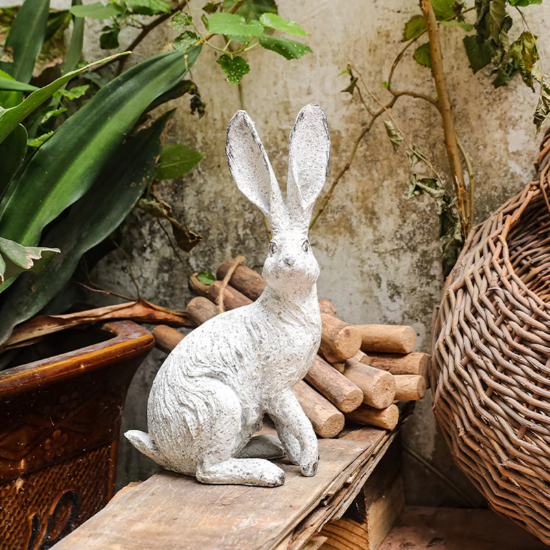 2Pcs Garden Statues Rabbit Sta - Interior Design Office ulasan dan harga