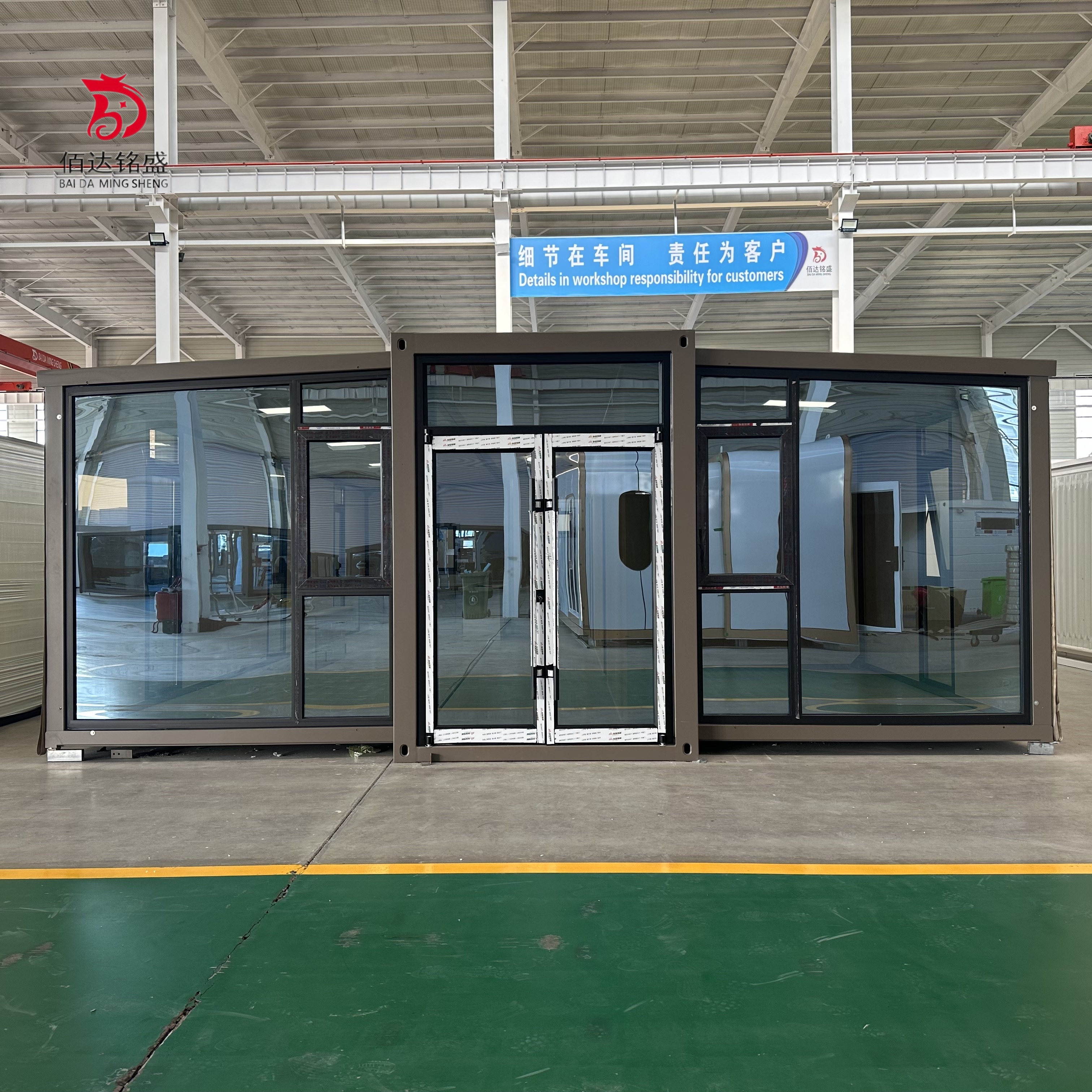 Customized 40ft Prefab Houses  - Interior Design Office ulasan dan harga