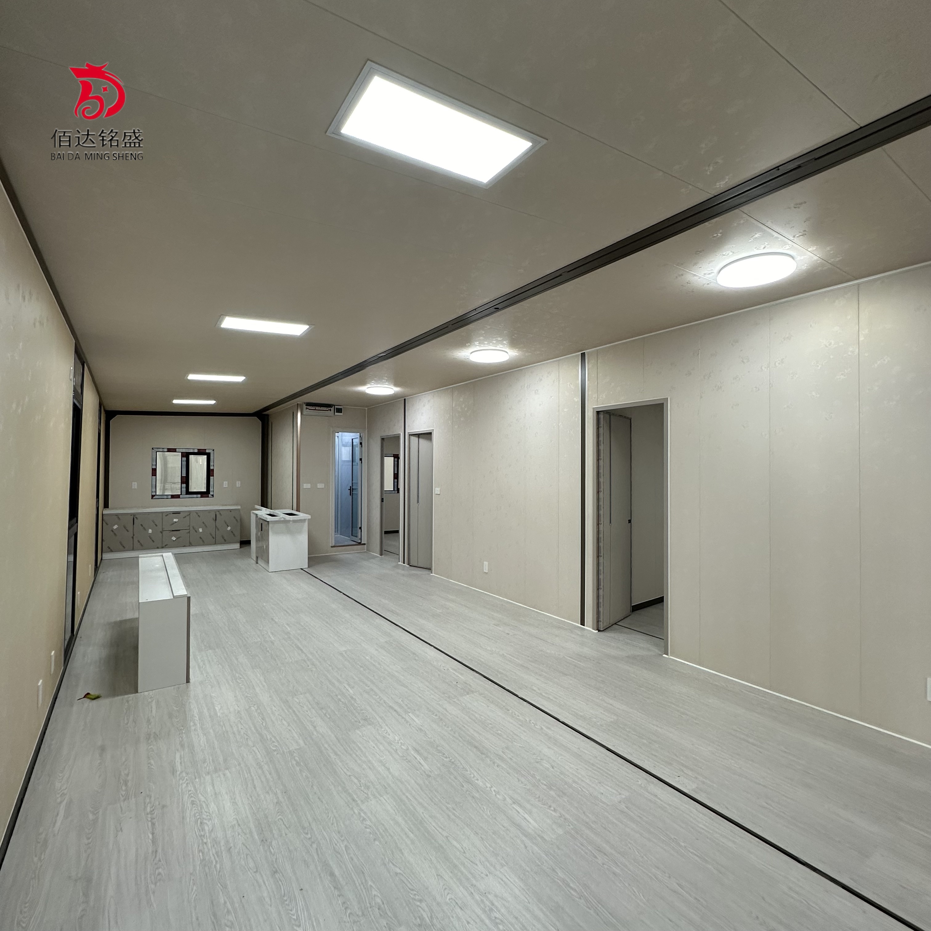 Customized 40ft Prefab Houses  - Interior Design Office ulasan dan harga