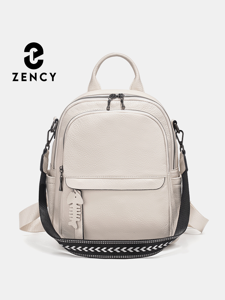 Zency Genuine Leather Backpack - Interior Design Women ulasan dan harga