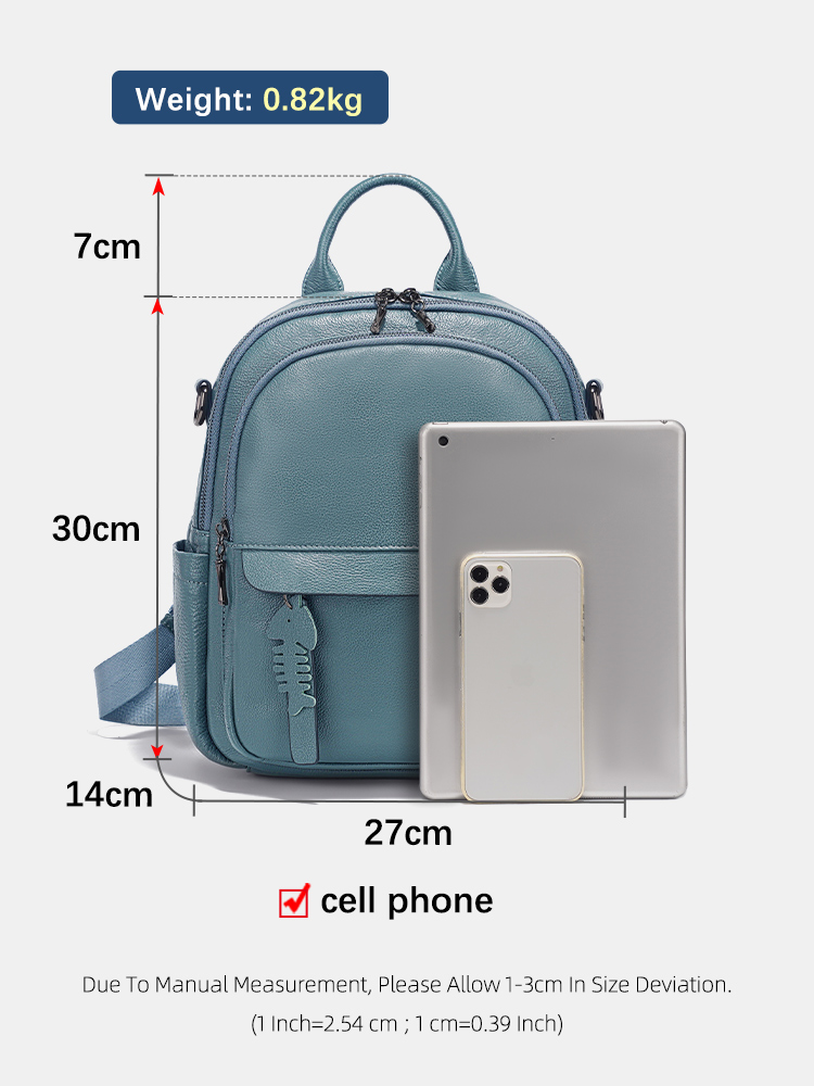 Zency Genuine Leather Backpack - Interior Design Women ulasan dan harga