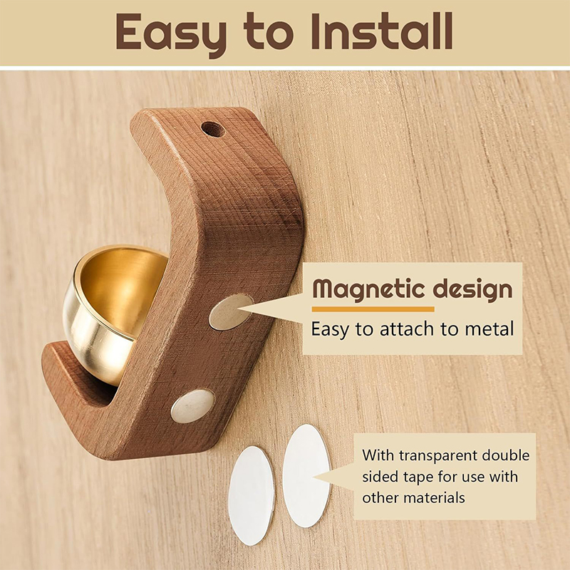 [C]Wooden Wind Chimes Magnetic - Interior Design Apartment ulasan dan harga
