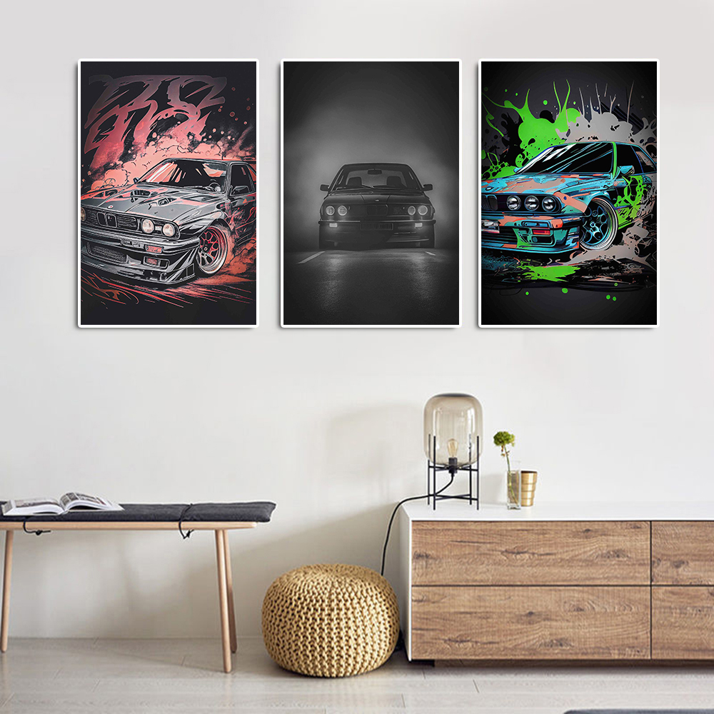 Vintage Sports Car M3 E30 E46  - Interior Design Sketch ulasan dan harga