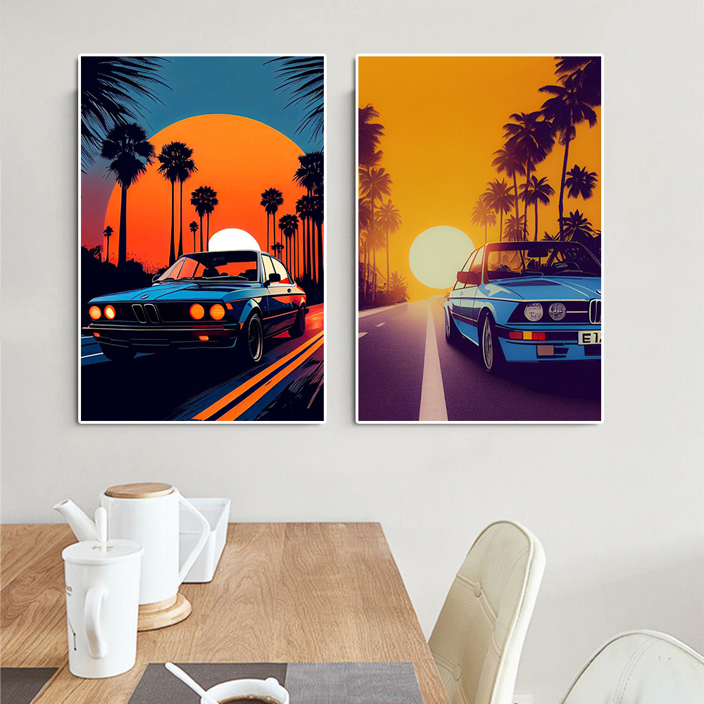 Vintage Sports Car M3 E30 E46  - Interior Design Sketch ulasan dan harga
