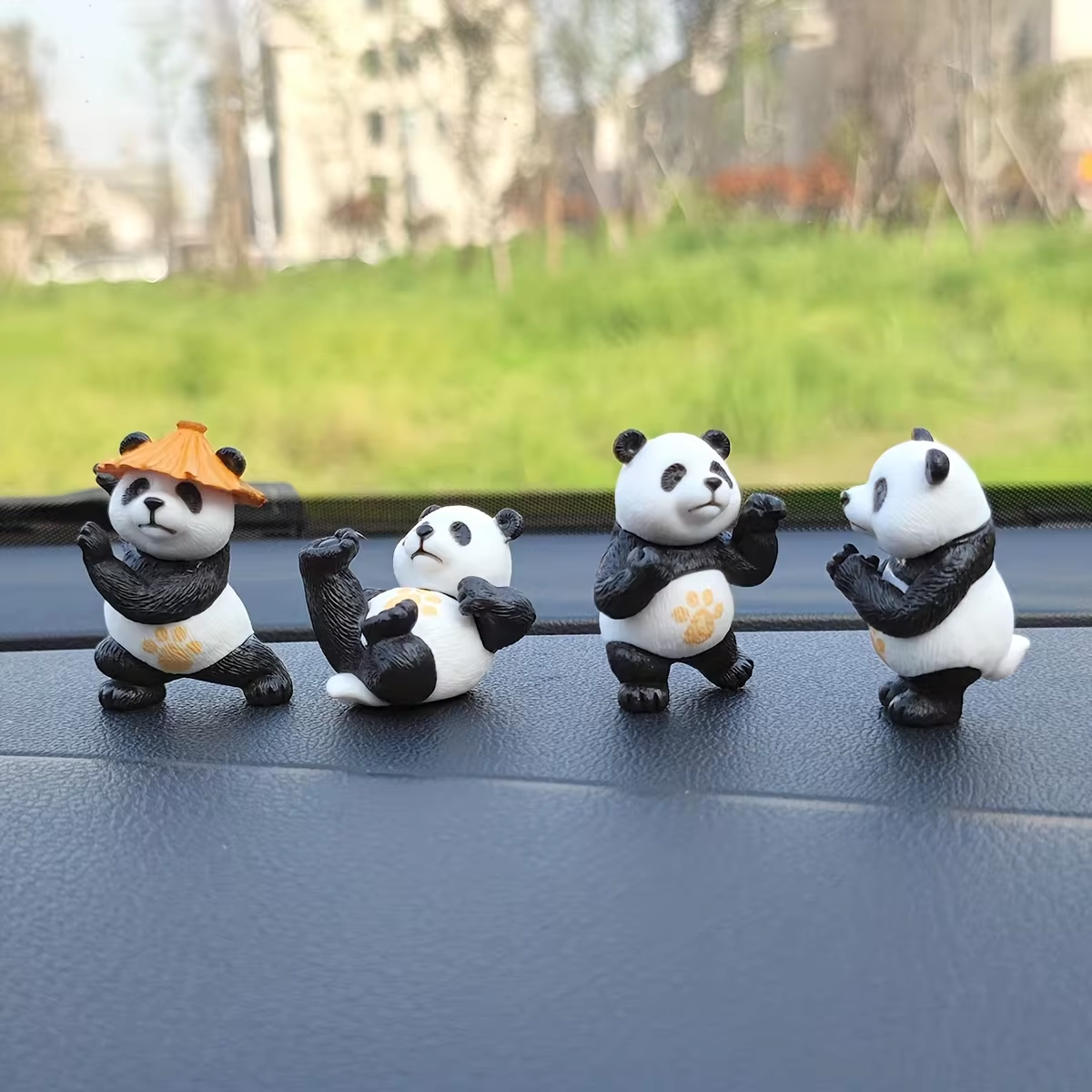 4pcs/set Panda Design Car Orna - Interior Design Texture ulasan dan harga