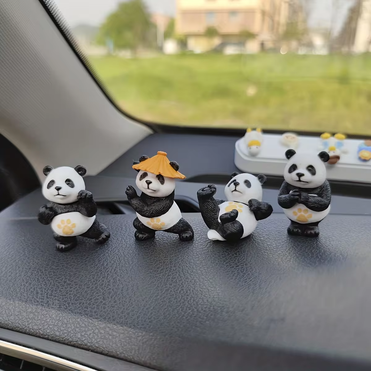 4pcs/set Panda Design Car Orna - Interior Design Texture ulasan dan harga
