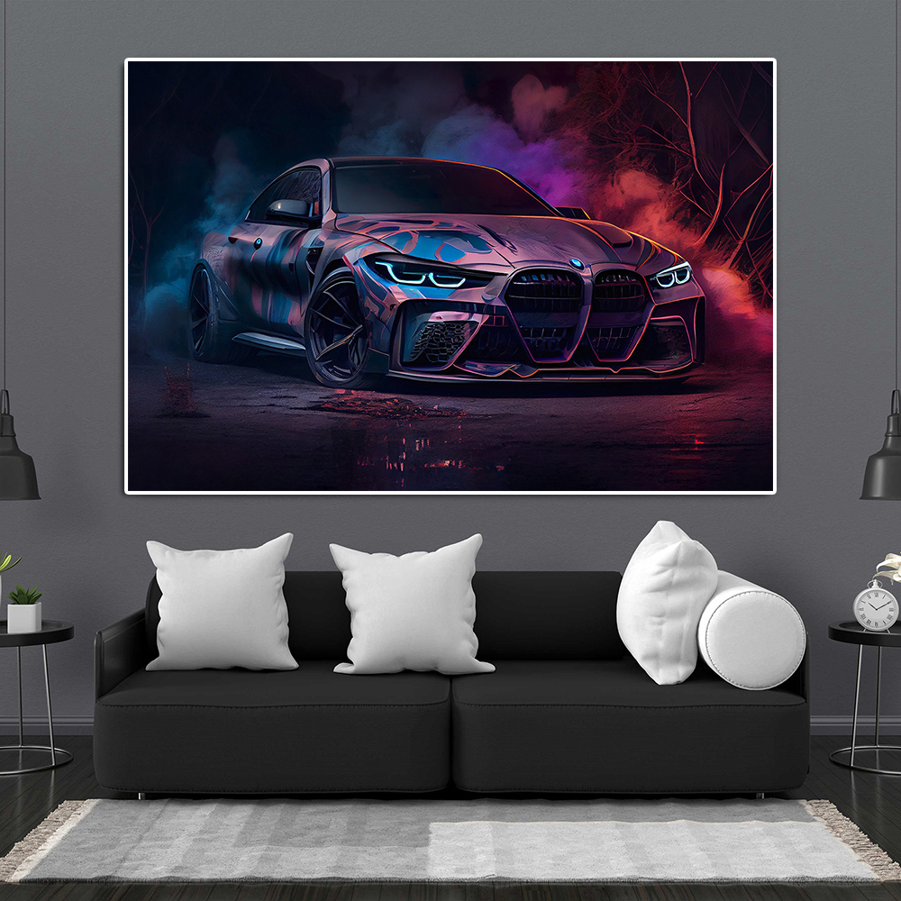 Fashion Sports Car M4 Graffiti - Interior Design Sketch ulasan dan harga