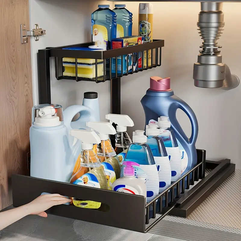 Under Sink Organizer, Pull Out - Interior Design Apartment ulasan dan harga