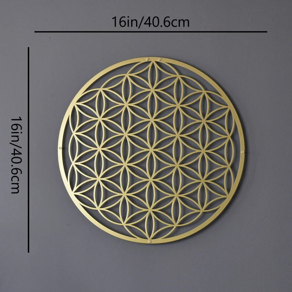 Flower of Life Metal Wall Art  - Interior Design Modern ulasan dan harga