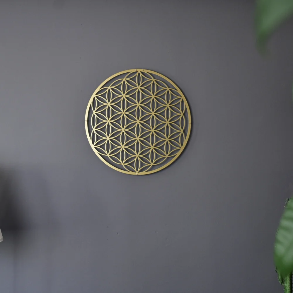 Flower of Life Metal Wall Art  - Interior Design Modern ulasan dan harga