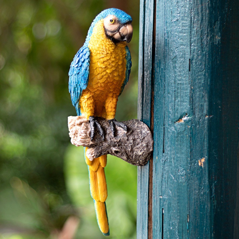 Creative Resin Parrot Statue T - Interior Design Office ulasan dan harga