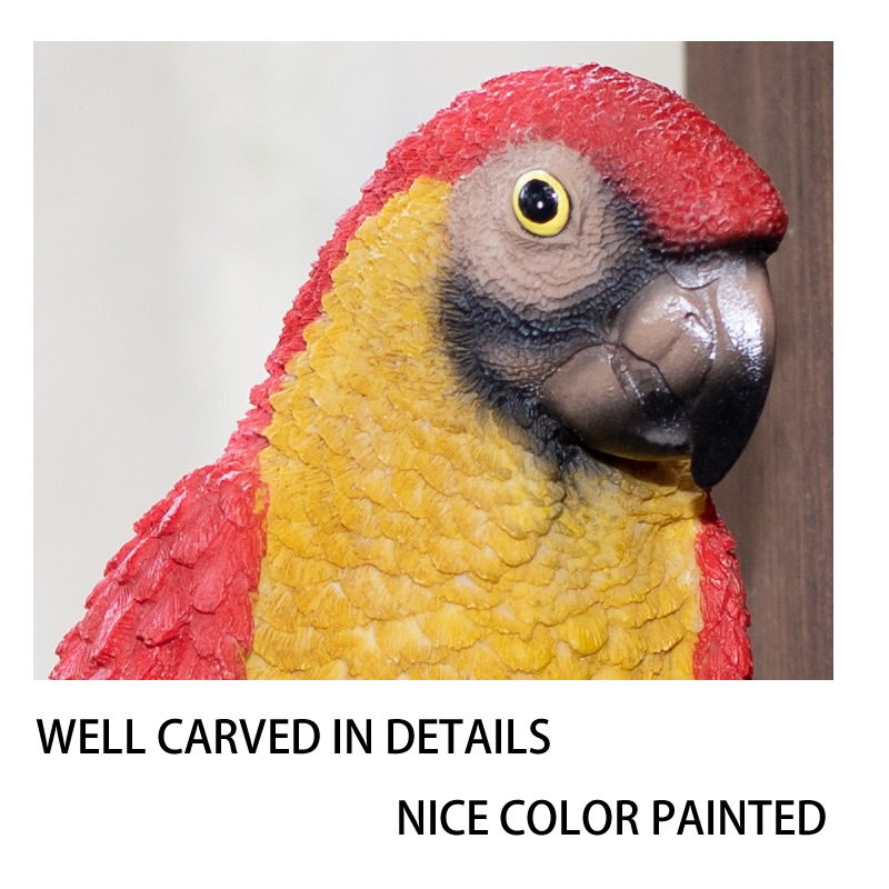 Creative Resin Parrot Statue T - Interior Design Office ulasan dan harga