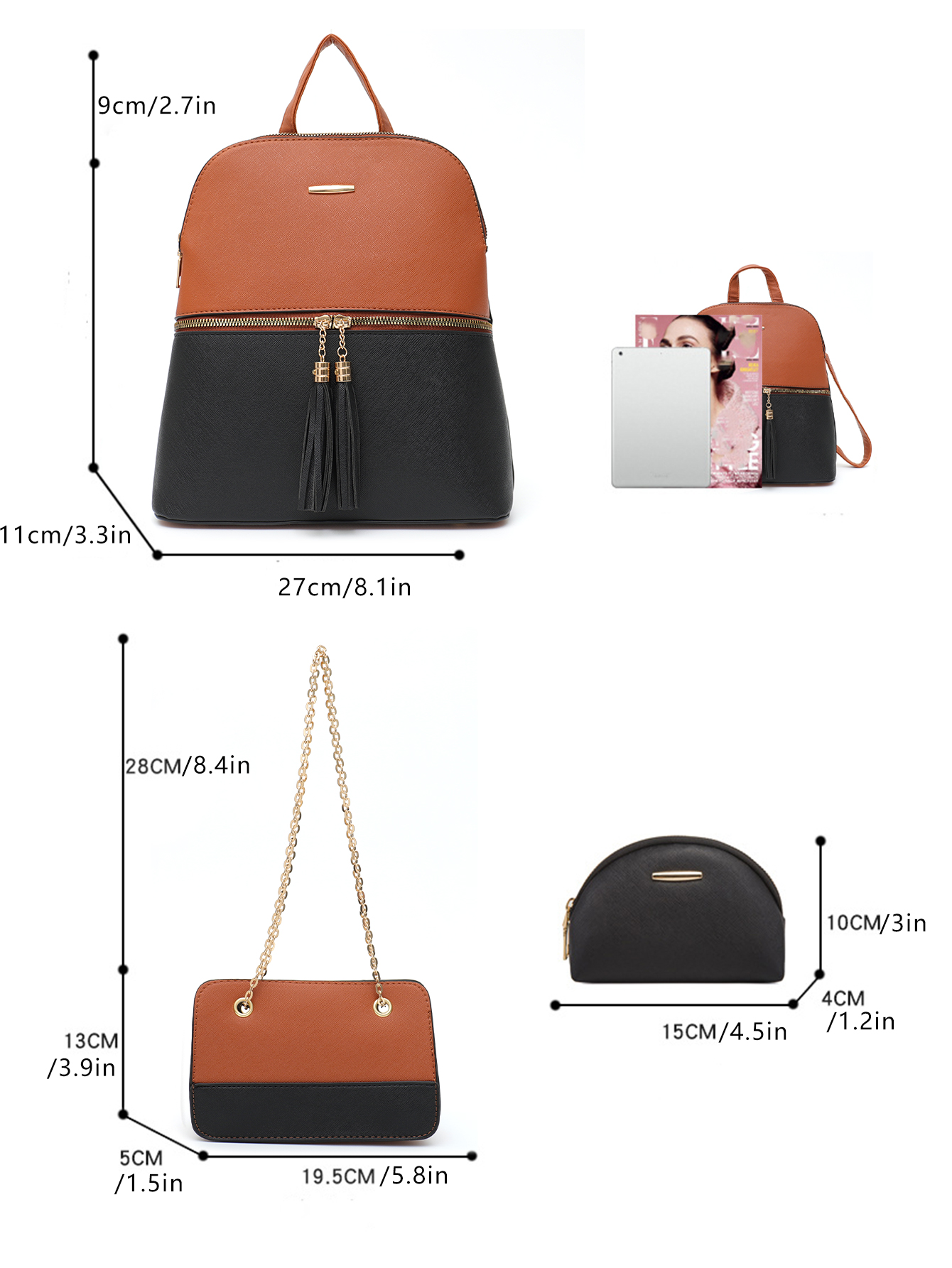 4 PCS Bags Set Women's Fashion - Interior Design Women ulasan dan harga