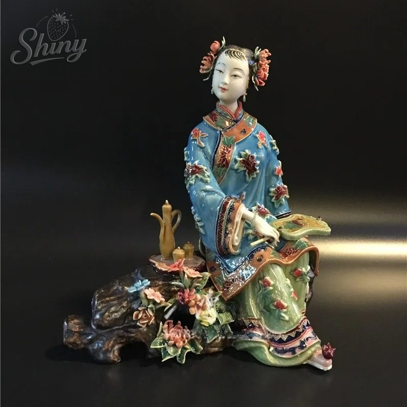 Shiwan Ceramic Lady Statue Hom - Interior Design Apartment ulasan dan harga