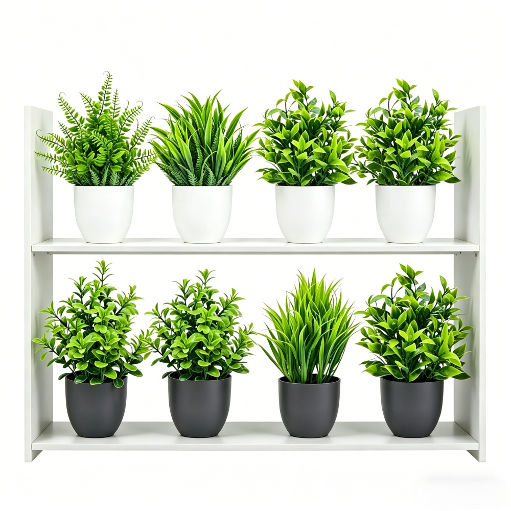 4pcs/set Mini Artificial Plant - Interior Design Office ulasan dan harga