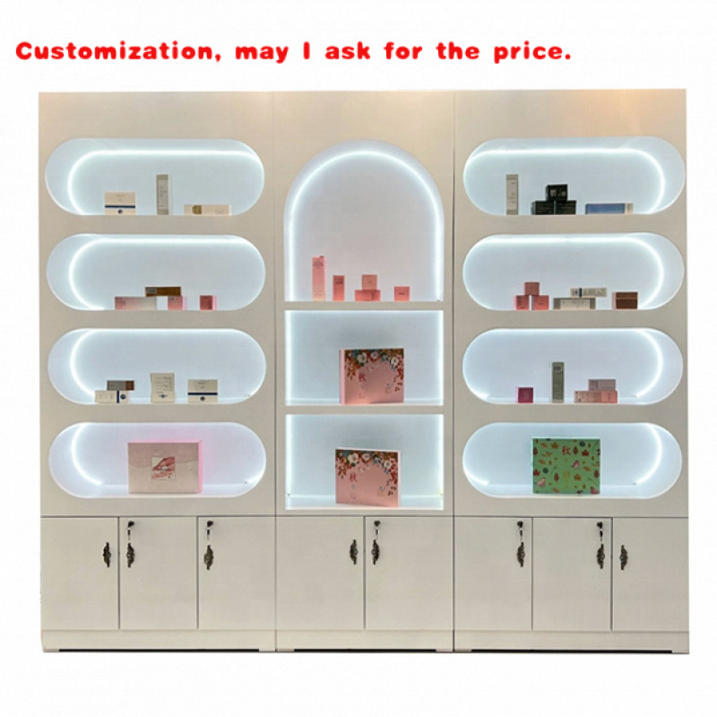 custom.Cosmetic Shop Interior  - Interior Design White And Wood ulasan dan harga