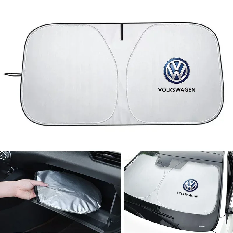 Car Windshield Sun Shade Visor - Interior Design Logo ulasan dan harga