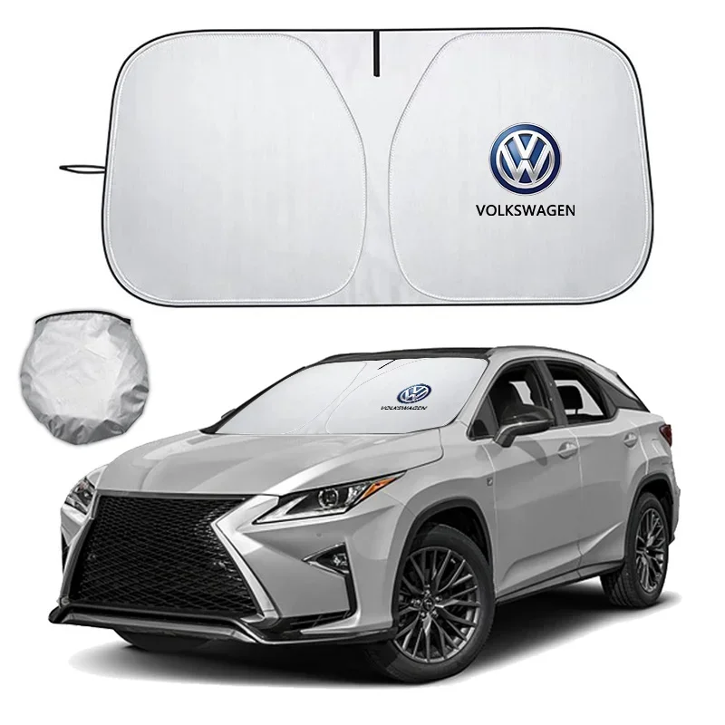Car Windshield Sun Shade Visor - Interior Design Logo ulasan dan harga